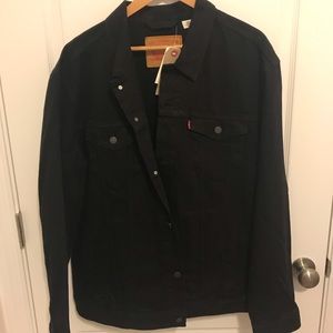 Levi’s Black Denim Jean Jacket Size XXL NWT